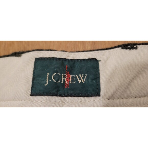 J.CREW Pants Men Size 32x30 100% Linen Straight Fit Green Plaid Casual Pant - Picture 7 of 14